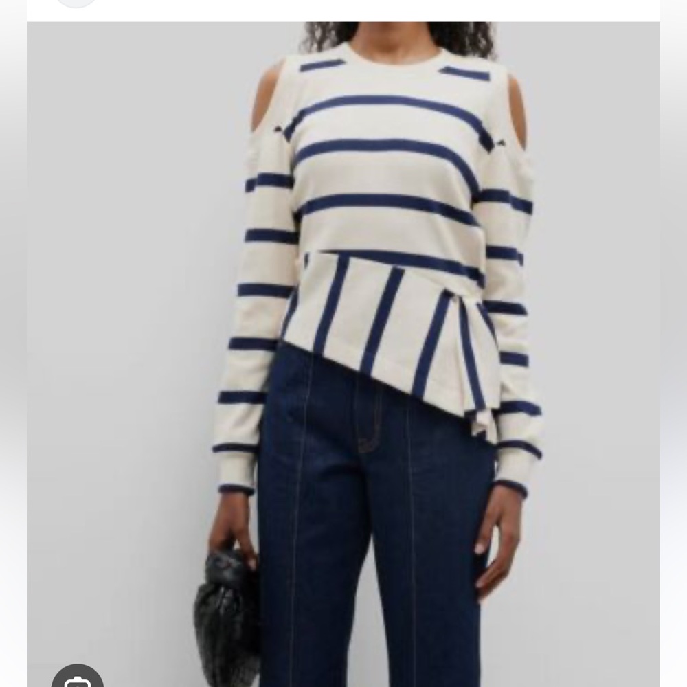 Tanya Taylor Cold Shoulder Top